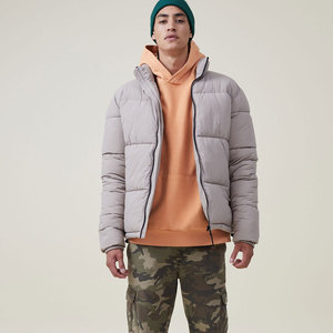 Voxstyle Enterprises Unisex <b>Yellow</b> <b>Puffer</b> Bomber <b>Jacket</b> Windproof Casual Winter Outerwear Quick Dry Breathable High Street - Product Image 1