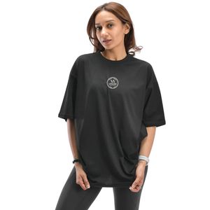 Camiseta Deportiva para Mujer, Color Negro, Transpirable, Ligera, Informal, de Secado Rápido, para Fitness, Entrenamiento, Running y Actividades Deportivas - Product Image 1