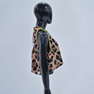 Nuevo Jersey Deportivo Corto de Baloncesto para Mujer con Estampado de Leopardo, Malla Transpirable, Cuello Redondo, Sin Mangas, de Poliéster - Product Image 4