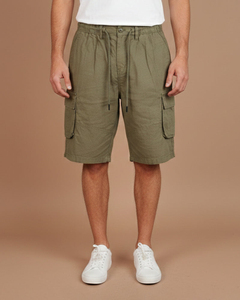 Shorts Bermuda Homme Taille Mi-Haute en Nylon/Coton avec Cordon de Serrage Légers Confortables Durables Élégants Infroissables - Product Image 1