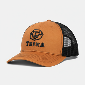Gorra de Béisbol Personalizada 2026, Gorra de Béisbol Bordada con Logotipo Personalizado y Logotipo Bordado en 3D, Tela de Malla Naranja y Negra - Product Image 2