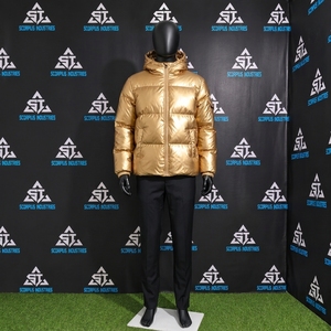 Custom Logo Winter Quilted Padded <b>Puffer</b> Hooded Stand Eco-Friendly Breathable High Quality Polyester <b>Lightweight</b> <b>Puffer</b> <b>Jacket</b> - Product Image 1