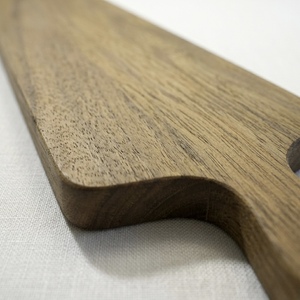 Extra Long Teak <b>Wood</b> Serving <b>Board</b> With <b>Solid</b> Handle Slim Wooden Platter Natural Grain Bread <b>Board</b> For Professional Kitchen - Product Image 3
