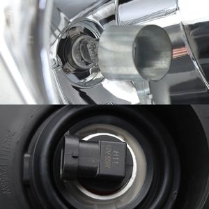 Fari anteriori alogeni e xeno (coppia) per Freightliner Cascadia 2008-2016, con alloggiamento cromato e catarifrangente ambra, sinistro e destro - Product Image 5