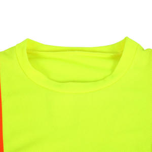 เสื้อยืดสะท้อนแสงสำหรับทำงานผู้ชาย แห้งเร็ว เสื้อยืดนิรภัย - Product Image 3