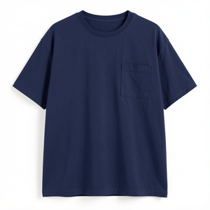 T-shirt classique OEM à manches courtes et col rond, coupe ajustée, décontracté pour homme, haute qualité, 100 % coton, couleur unie, toutes saisons - Product Image 3