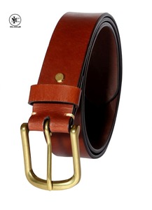 Ceinture en cuir de vachette pour homme, finition premium, avec boucle en acier, durable et écologique, style formel pour un usage quotidien moderne - Product Image 4