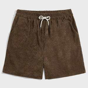 Shorts en coton délavé pour homme, style vintage, décontracté, été, coupe ample, streetwear avec poches latérales - Product Image 5