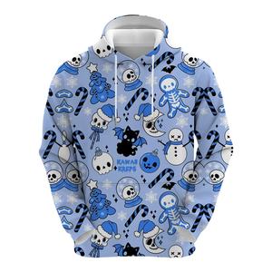Sweat-shirt à capuche pour homme avec impression intégrale personnalisée, coupe classique, 100% coton tricoté, respirant, style décontracté d'automne, taille XS - Product Image 6
