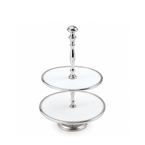 Luxury 2 Tier Metal <b>Cake</b> <b>Stand</b> | Elegant Cupcake Dessert Display Serving Tray | Wedding Birthday Party Afternoon Tea Table Decor - Product Image 1