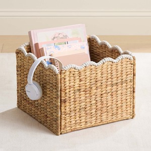 Panier de rangement tressé à la main en jacinthe d'eau, fabriqué au Vietnam, pour jouets et linge sale - Product Image 3