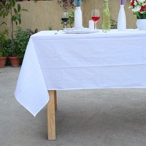 Large Cotton Tablecloth Wrinkle Free Classic Tableware for Home Hotel Restaurant Cafe <b>Kitchen</b> and Dining Farmhouse Decor - Product Image 1