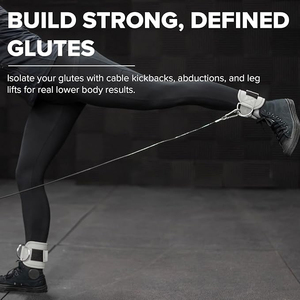 Correas de Tobillo para Máquina de Poleas, Tobilleras Acolchadas para Ejercicios de Piernas en el Gimnasio, Accesorios de Fitness - Product Image 5