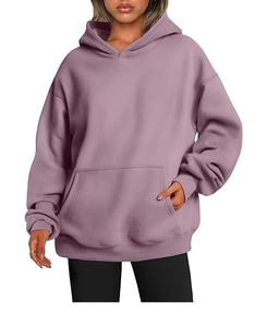 เสื้อฮู้ดขนแกะนุ่มพิเศษน่ารักสำหรับวัยรุ่นหญิงสาวสีทึบ - Product Image 1