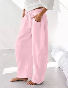 กางเกงกีฬาเอวยางยืดผ้าฟลีซสำหรับผู้หญิงเสื้อผ้าสำหรับฤดูหนาว - Product Image 5