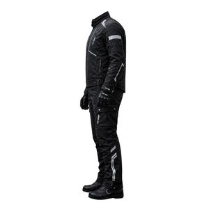 Men Motorcycle Riding Suit Full Sleeve Black Windproof Breathable Polyester All Seasons Pants Set - Product Image 5