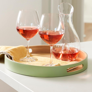 Round Serving Tray Eco Friendly Spun <b>Bamboo</b> <b>Table</b> Tray for Cafe Dining Restaurant Hotel Wholesale Supplier - Product Image 5