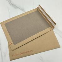 Enveloppe rigide personnalisée en kraft avec support cartonné, anti-plis, à fermeture autocollante, pour l'envoi d'œuvres d'art et de photos
