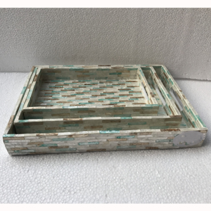 Thanhcongcraft 100% plateau en laque de bambou naturel taille personnalisée forme ronde de qualité pour la décoration de cuisine usage domestique du Vietnam - Product Image 3