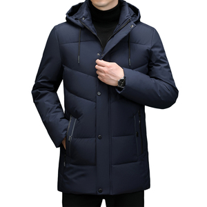 Hot Sale Custom Mens <b>Winter</b> <b>Waterproof</b> Windproof Puffer Jacket Stand Collar Hooded Front Logo Stylish Padded <b>Coat</b> - Product Image 6