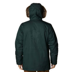 Winter Hooded <b>Men</b> Parka <b>Jacket</b> With Fur Trim Adjustable Drawstring Waist And <b>Warm</b> Inner Lining For Outdoor Use - Product Image 2