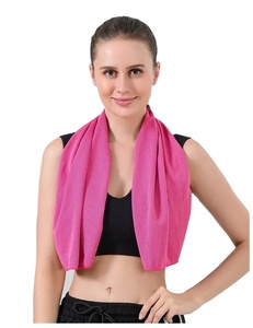 Deportes Yoga Gimnasio Golf Fitness Toalla de sudor con bolsillo con cremallera Algodón al aire libre Logotipo personalizado Toalla de microfibra de secado rápido - Product Image 1