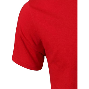 Red Baseball Jersey Short Sleeve V Neck <b>Athletic</b> Shirt for Gym Workout Bulk Wholesale Supplier Blank Sportswear - Product Image 4