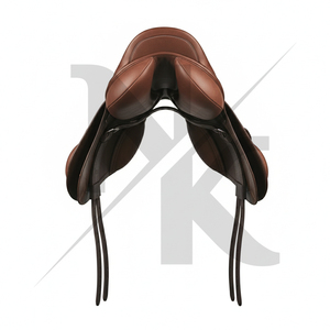 Selle d'équitation anglaise en cuir de vachette de qualité supérieure, siège ergonomique, confort du cavalier, produits d'équitation anglaise en provenance d'Inde - Product Image 4