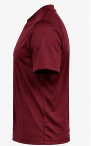 Index Apparel <b>Men's</b> Maroon <b>Short</b> <b>Sleeve</b> T-Shirt Regular Fit O-Neck Printed Casual Quick Dry Knitted Polyester - Product Image 3