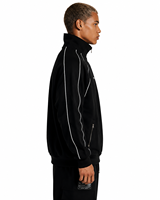 Veste de survêtement unisexe noire à capuche, coupe oversize, 100 % coton French Terry, tenue décontractée d'automne, impression numérique brodée