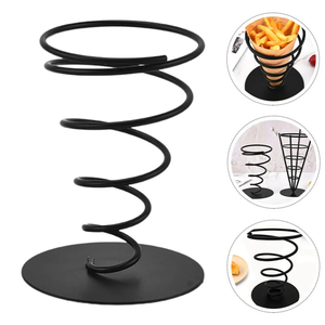 Support de présentation conique en métal tendance, qualité exceptionnelle, pour cônes alimentaires et de crème glacée, design élégant - Product Image 1