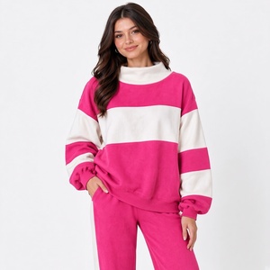 Sweat-shirt à col montant pour femme, décontracté, à manches longues, pull doux et confortable, vêtement décontracté pour tous les jours, mode quotidienne - Product Image 4