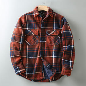 Camisa de franela para hombre, holgada, de manga larga, a cuadros, de alta calidad, informal, oversize, nueva colección 2025 - Product Image 6