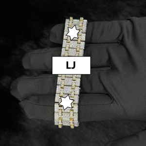 นาฬิกาข้อมือวินเทจสแตนเลสสตีลประดับเพชรโมอิสซาไนต์เต็มเรือน ระบบจักรกล ดีไซน์หรูหรา หน้าปัดอนาล็อก รุ่นลิมิเต็ดอิดิชั่น - Product Image 2