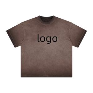 Camiseta Larga de Hombre con Lavado Ácido, Manga Corta, 100% Algodón, Ajuste Oversize, Hombro Caído, Estilo Urbano, Moda Streetwear, Corte Boxy, Lavado Mineral - Product Image 4