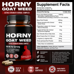 OEM Custom Label Horny Goat Weed Maca <strong>Capsules</strong> Factory Direct Adult Male Enhancement Supplement Herbal Enhancement - Product Image 3