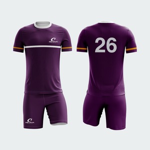 Uniforme de Fútbol de Alta Calidad 100% Poliéster, Personalizado con Impresión Frontal por Transferencia de Calor, Cintura Elástica Corta, Antibacteriano, de Secado Rápido - Product Image 5