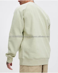 Sudadera de algodón pesado unisex talla grande logotipo personalizado cuello redondo fabricantes estilo casual para hombres sudaderas con capucha - Product Image 3