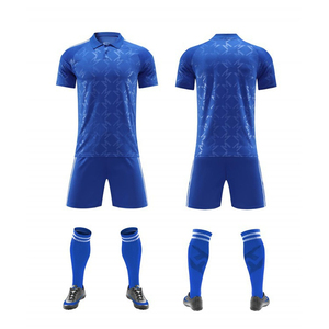 Maillot de football personnalisé pour homme adulte, 100% polyester, imprimé par sublimation, motif 3D, fermeture à cordon T-Strap, poches, manches courtes - Product Image 2