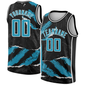 Custom Basketball Jersey Sleeveless V-Neck Black <b>Red</b> Sublimated Print Moisture Wicking 100% Polyester Eco-Friendly Breathable - Product Image 1
