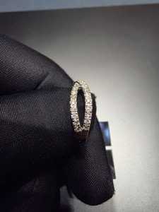 แหวนเพชรทองคำขาว 14k ดีไซน์เรียบหรู สง่างาม เหมาะสำหรับเป็นแหวนหมั้นหรือแหวนแต่งงาน ประกายระยิบระยับ ไอเดียของขวัญเครื่องประดับสุดพิเศษ - Product Image 4