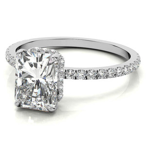 IGI Certified Radiant Cut <b>Fine</b> <b>Rings</b> 18k SOLID Gold Jewelry <b>Ring</b> Handmade Lab Grown Diamond Engagement <b>Rings</b> For Women - Product Image 5