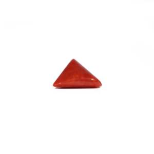 Natural Red Coral Triangle Cut Loose Gemstone 6.05 Carat for Fine Jewelry - Product Image 3