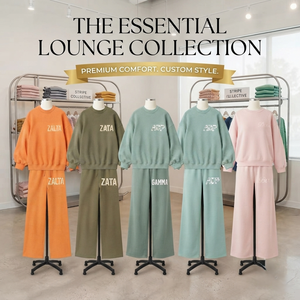 Premium Quality <b>Red</b> Knitted Sweatsuit Crew Neck Long Sleeve Loose Fit <b>Glitter</b> Print Letter LOTA Casual All Seasons Set For Women - Product Image 5