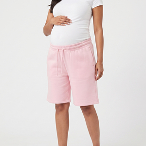 Shorts de maternité en molleton 100% coton pour femmes, décontractés, coupe ample, pour l'allaitement, shorts de grossesse d'hiver pour femmes - Product Image 5