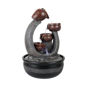 Fuente de Agua de Mesa para Interiores de 15.7 Pulgadas con Luces LED y Bomba para Decoración del Hogar y la Oficina - Product Image 6