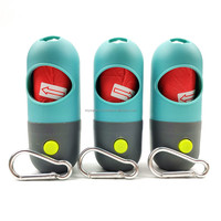 Distributeur de sacs à déjections canines en plastique personnalisé, design imprimé, durable, écologique, biodégradable, portable, réutilisable, imperméable