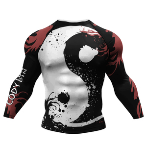 Men's Latest Design <b>Compression</b> <b>Shirts</b> Spandex/Polyester Quick Dry Breathable Eco-Friendly 140g Full Sleeve Customizable Hot - Product Image 6