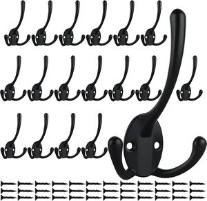 Perchero de Pared Moderno de Aluminio Negro, Resistente al Agua, Capacidad de 35 Libras, 4.3 Pulgadas, para Sala de Estar, Cocina, Baño - Product Image 4
