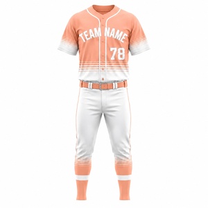 Uniforme de Béisbol Personalizado, Transpirable, de Malla, de Secado Rápido, Ropa Deportiva para Equipos, Sublimación, Fabricación OEM/ODM - Product Image 2